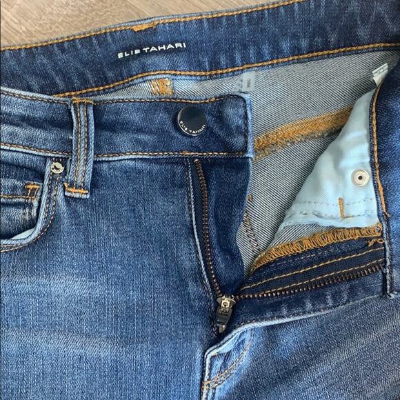 ELIE TAHARI Women's Flare Leg High Waist Denim Jeans - Picture 6 of 11